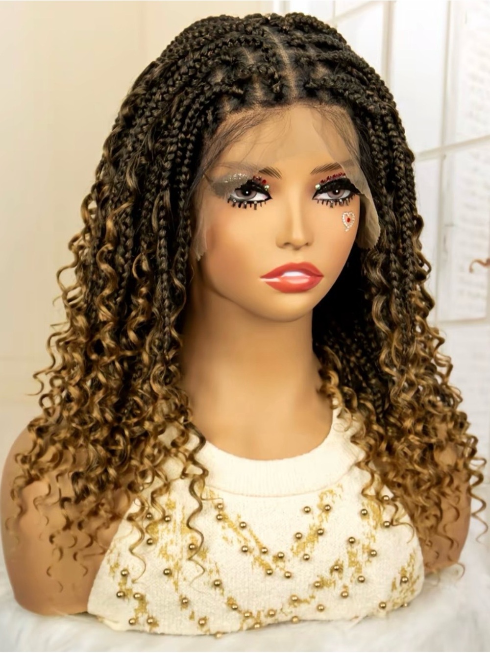 Short Braided wigs 16 inch